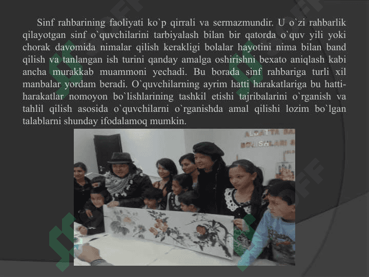 O'quvchilar  jamoasi yaxlit pedagogik jarayonning asosiy shakli sifatida 2