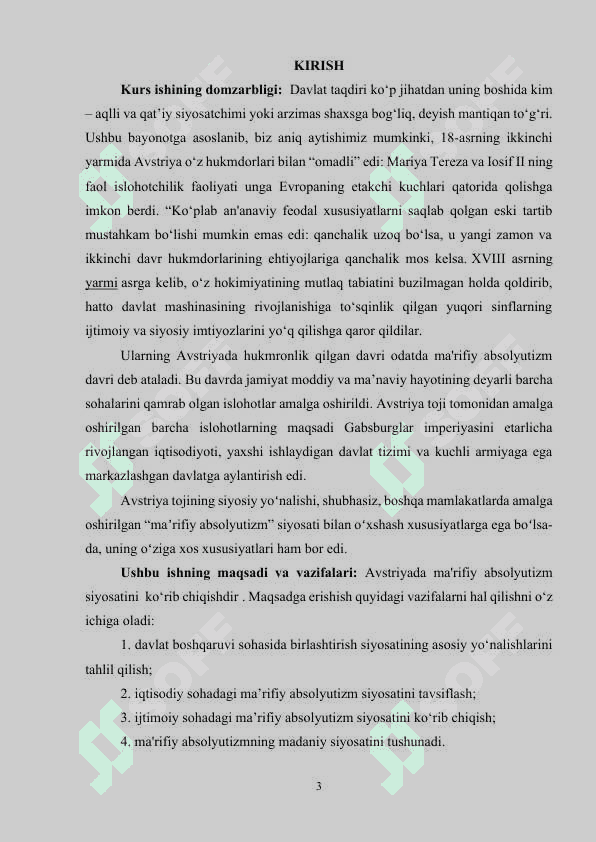 MARIYA TEREZA VA IOSIF II DAVRIDA AVSTRIYADA MA'RIFATLI ABSOLYUTIZMI .docx 2
