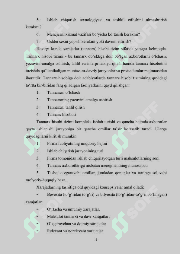 XARAJATLARNI TURKUMLASH VA ULARNING HISOBI.docx 6