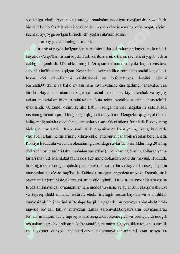 JAHONNING BIOLOGIK RESURSLARI 5
