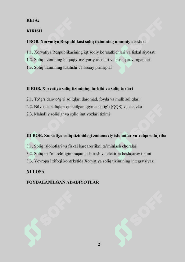 XORVATIYA RESPUBLIKASI SOLIQ TIZIMI 2