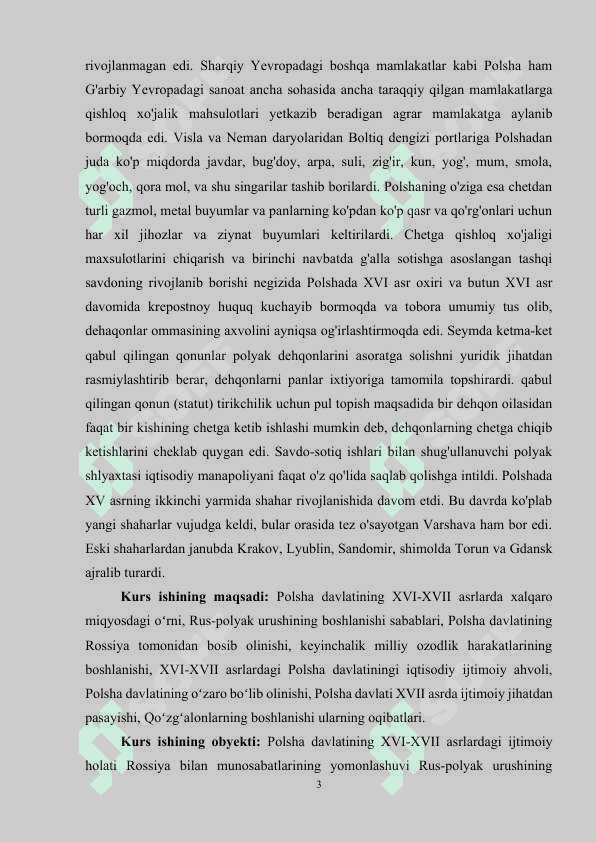 XVI-XVIII ASRLARDA POLSHA 3