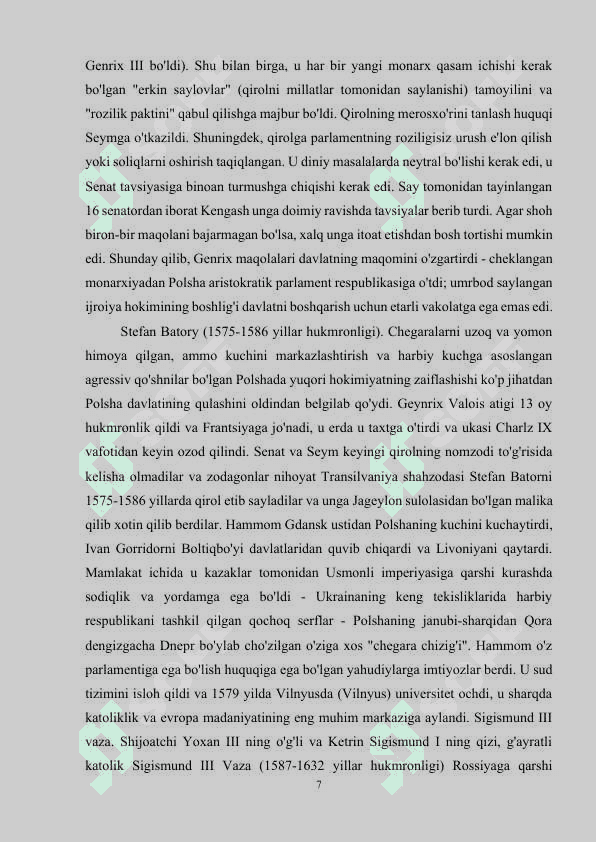 XVI-XVIII ASRLARDA POLSHA 7