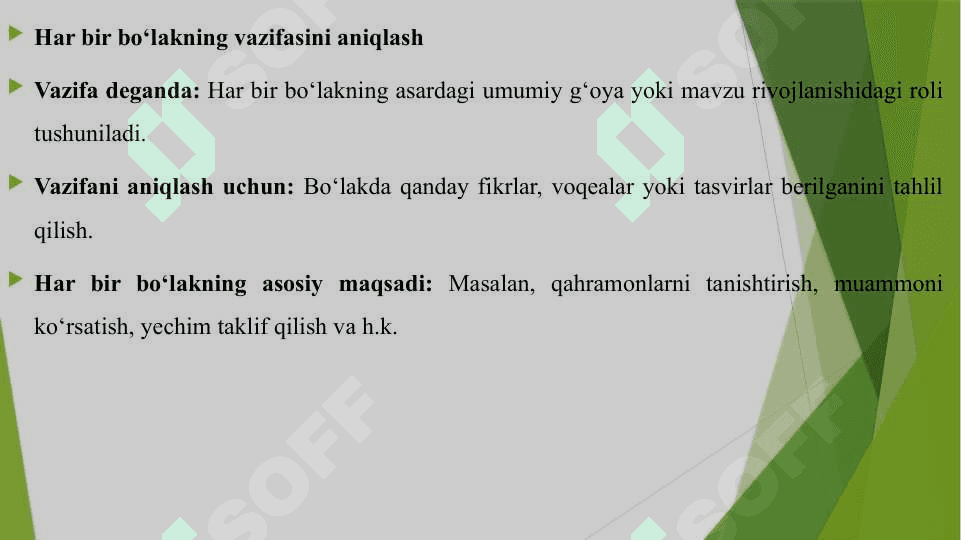 ASARDA BO'LAK VA VAZIFALARNI ANIQLASH ISHLARI 4