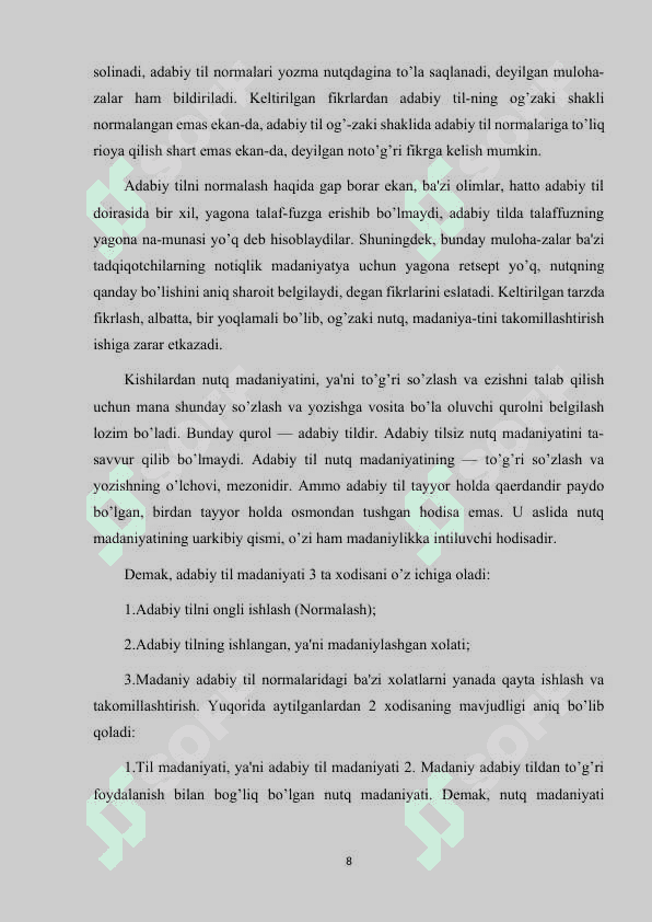 MATBUOT TILIDA ADABIY TIL MEʼYORLARI 8