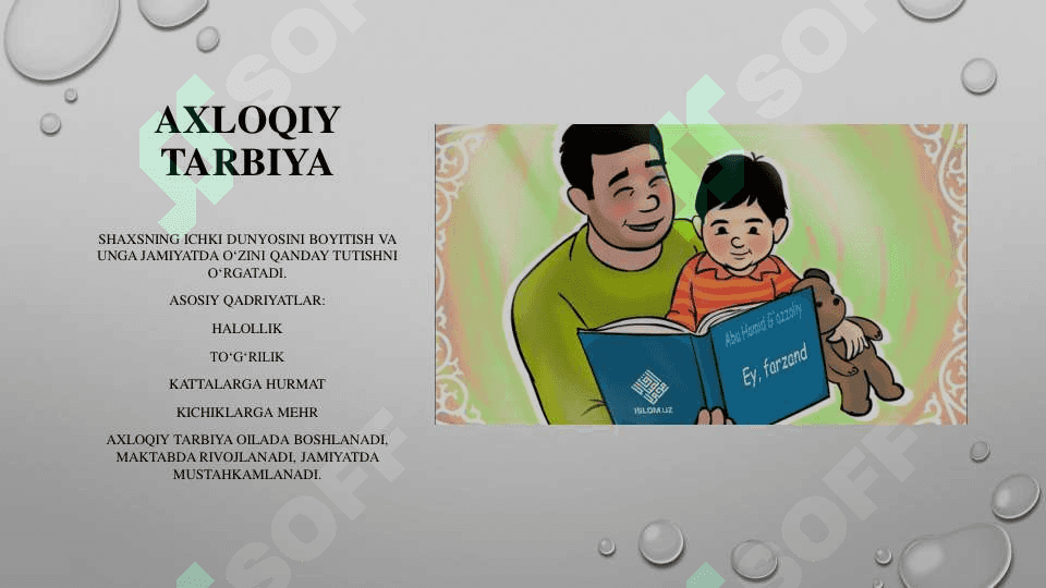 Tarbiya jarayonining mohiyati va mazmuni 8
