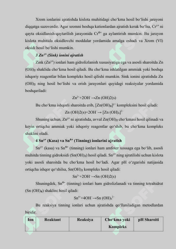 IV guruh kationlari 7