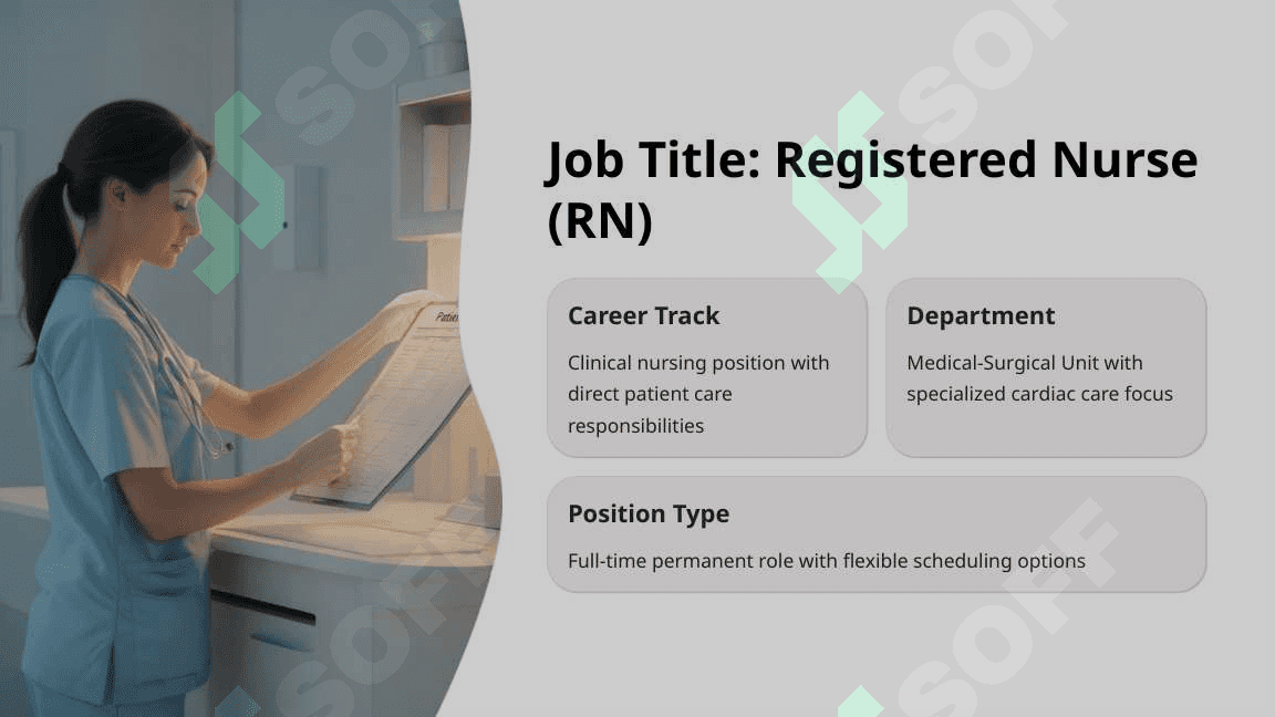Find a site that advertises a real work in a hospital and involve the following details: Job title, grade, location, duties, salary and benefits, qualifications and experience, how to apply, closing date for applications, the reason you have chosen this position 2