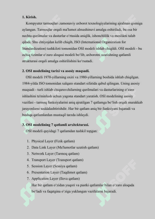 OSI modeli 2