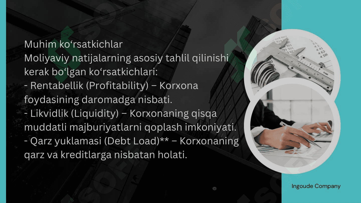 MOLIYAVIY NATIJALAR HISOBI 8
