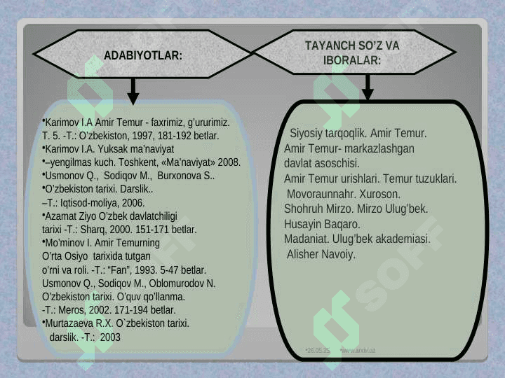 Amir Temur va temuriylar davrida o‘zbek davlatchiligining yuksalishi ijtimoiy-siyosiy, iqtisodiy va madaniy hayot 2