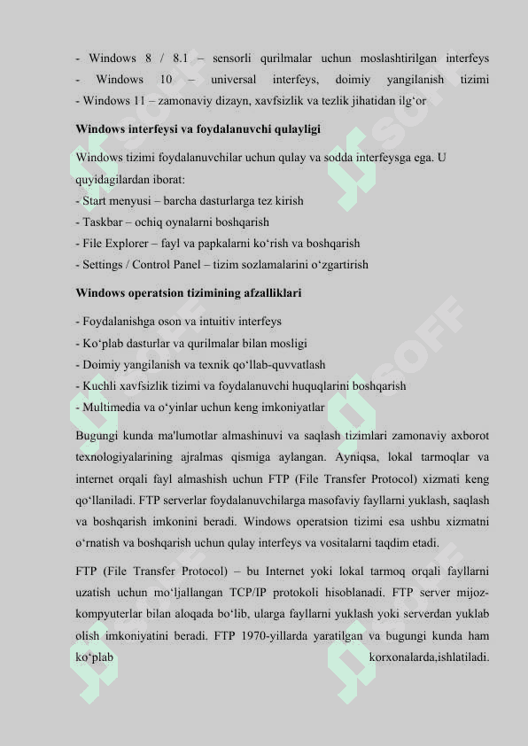 Windows opratsion tizimida local FTP server xizmatini sozlash 3