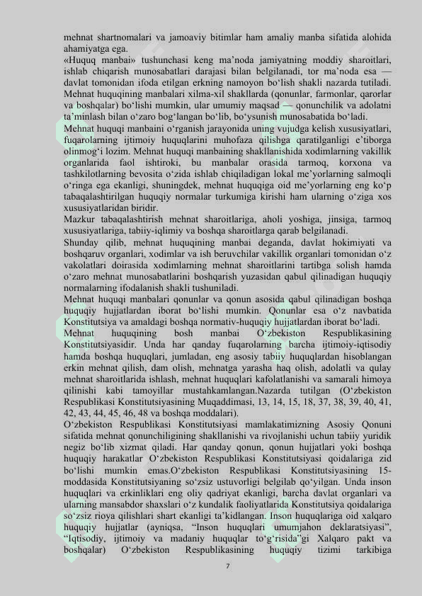 Mehnat huquqi prinsiplari va manbalari 7