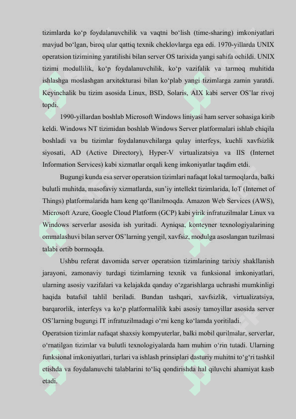 Server operatsion tizimlari 4