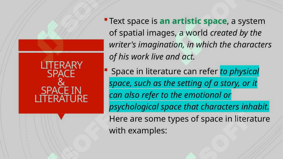 SPACE IN THE TEXTS 4