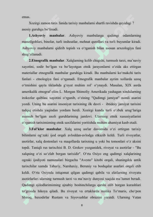 Etnografiyada folklor namunalarining ilmiy ahamiyati 8