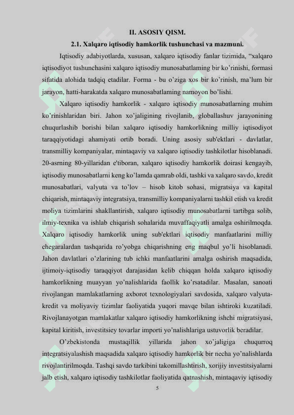 O'ZBEKISTONNING JAHONNING RIVOJLANGAN MAMLAKATLAR BILAN IQTISODIY HAMKORLIGI. global iqtisodiy rivojlanish fani.docx 4