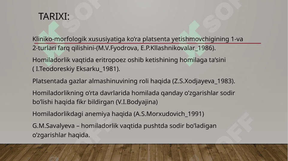 Homilada qon aylanishi. 2