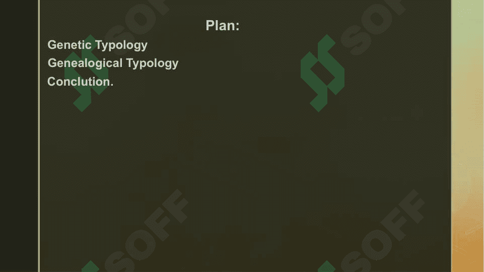 Genetic and geneological typology 3