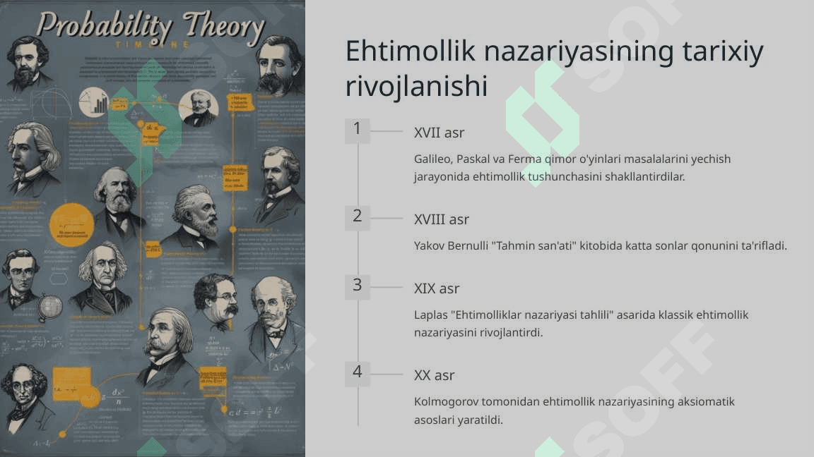 Tasodifiy hodisalar va ularning ehtimolligi haqida tushuncha 6
