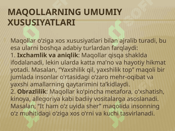 Maqollar badiiyati 6