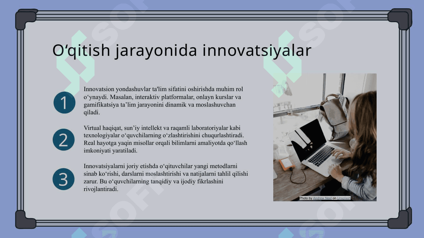 Talim olish jarayonini samarali tashkil etish 5