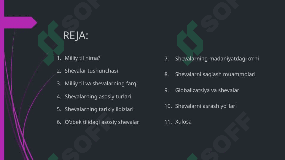 Milliy til va shevalar mavzusida slayd taqdimot 2