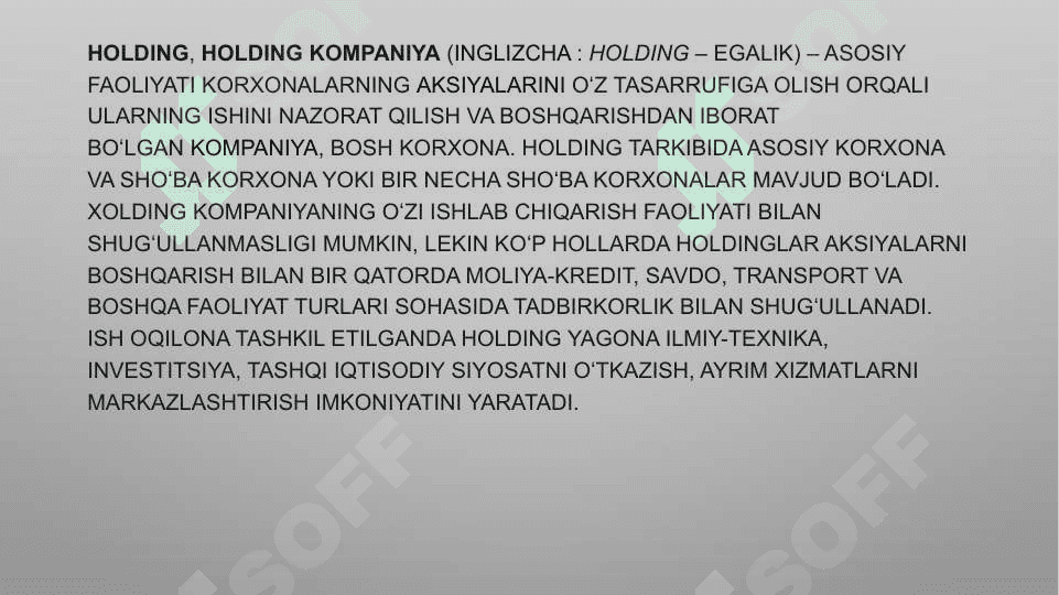 HOLDING KOMPANIYALAR 3