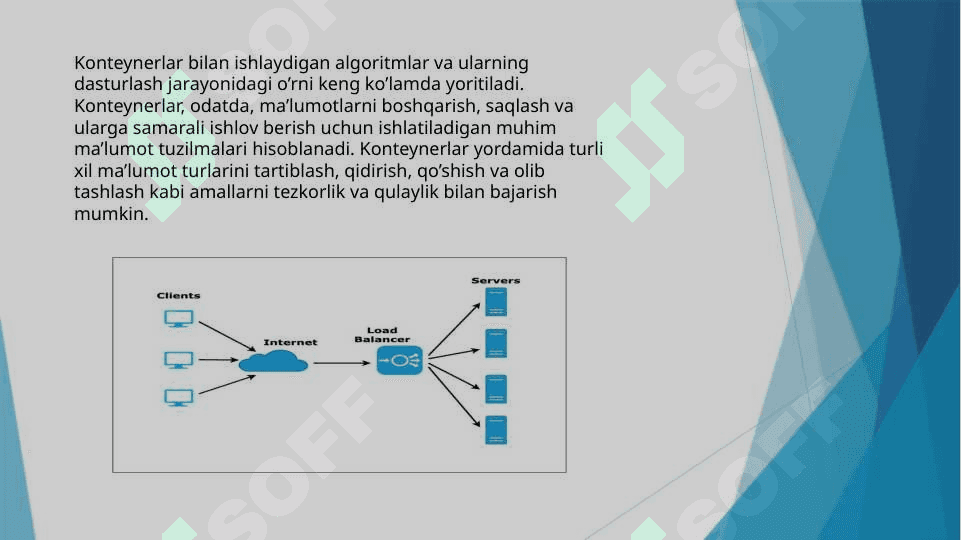 KONTEYNERLAR BILAN ISHLAYDIGAN ALGORITMLAR 2