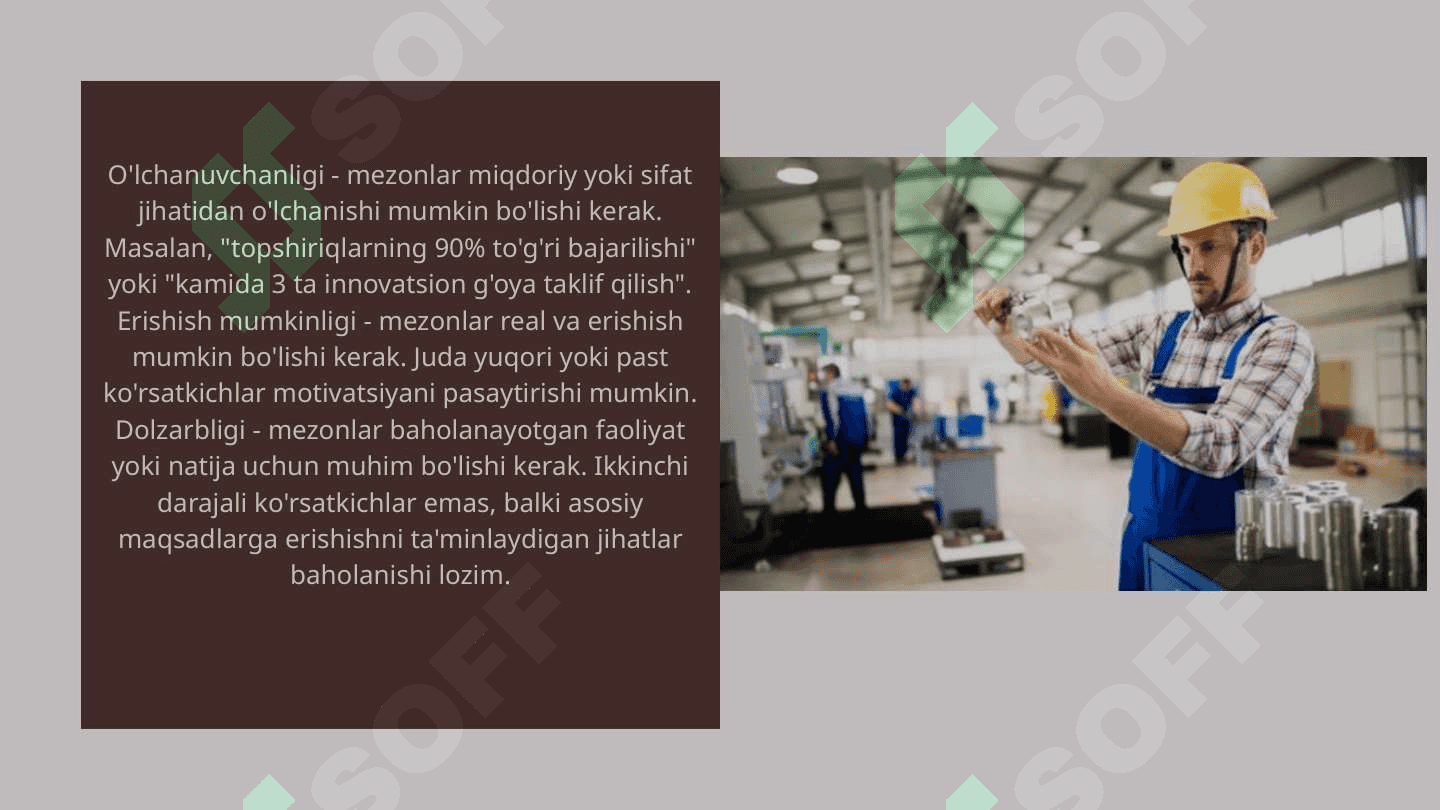 Mahsulot sifat darajasini baholash 6