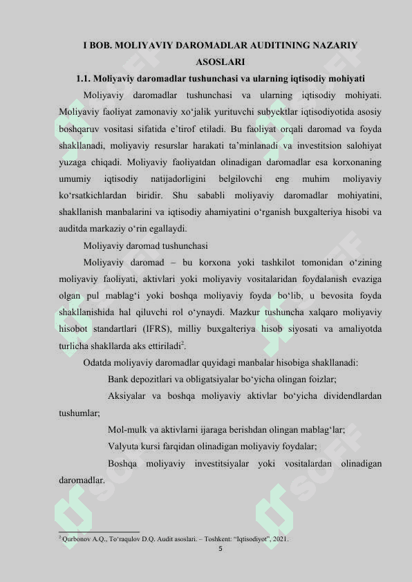 MOLIYAVIY FAOLIYAT BO‘YICHA OLINGAN DAROMADLAR AUDITI.doc 4