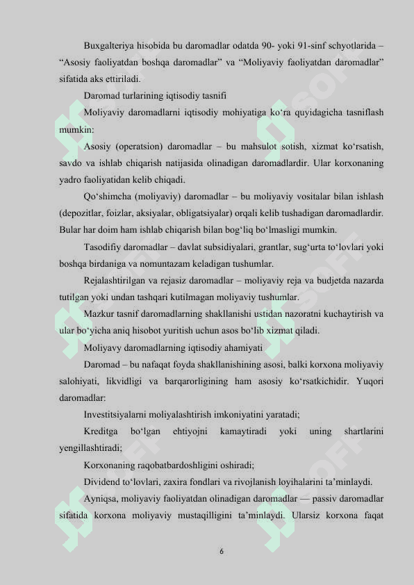 MOLIYAVIY FAOLIYAT BO‘YICHA OLINGAN DAROMADLAR AUDITI.doc 5