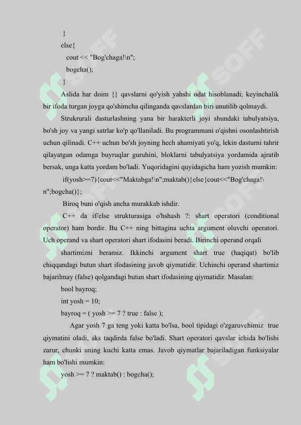 С++ DA STRUKTURALASHGAN TOIFALAR. 5