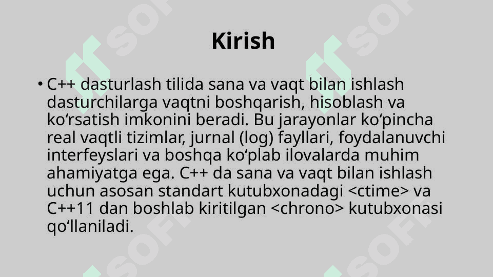 C++ dasturlash tilida sana va vaqt bilan ishlash 3