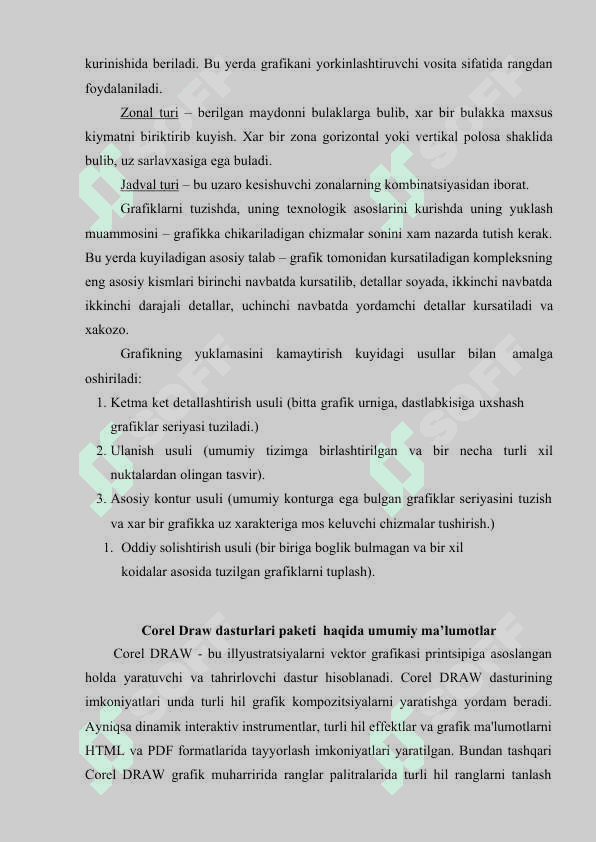 Corel draw dasturida effektlar bilan ishlash 7