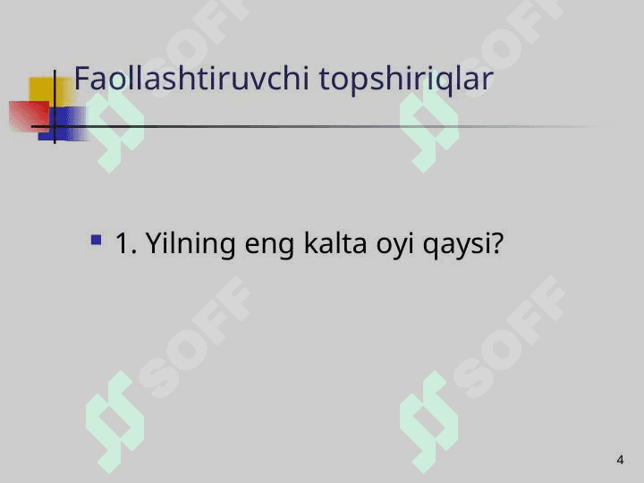 Boshlang‘ich sinflarda matematika o‘qitishni tashkil qilishda interfaol metodlardan foydalanish. 4