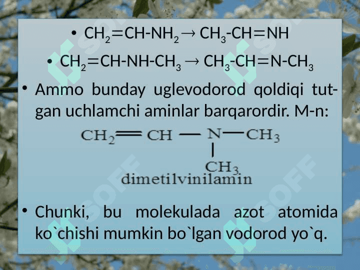 Aminobirikmalar. Alifatik aminobirikmalar 4