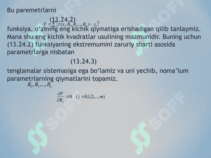 eng kichik kvadratlar usuli 3