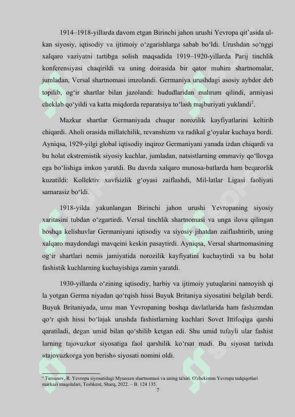 Myunxen shartnomasi kurs ishi 7
