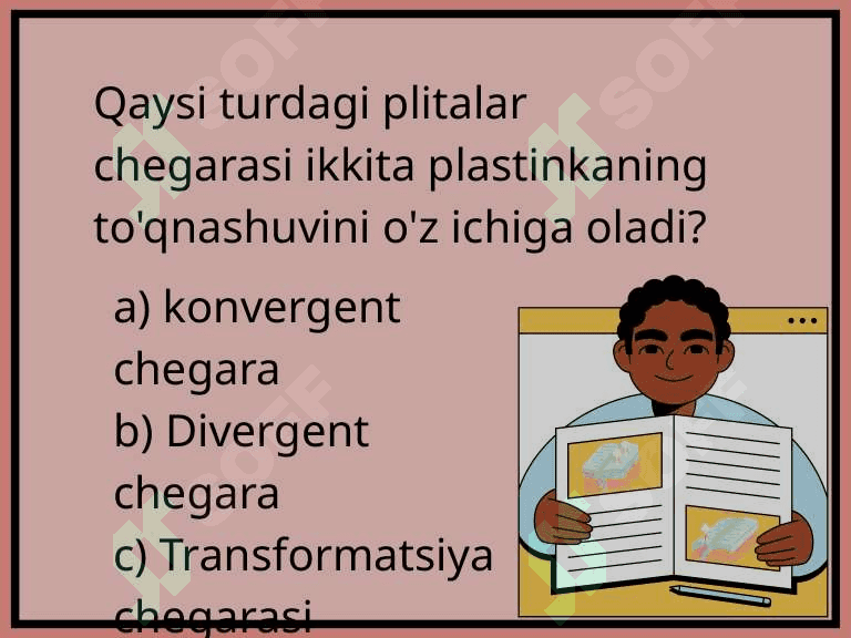 Plitalar TEKTONIKASI VIktorina 7