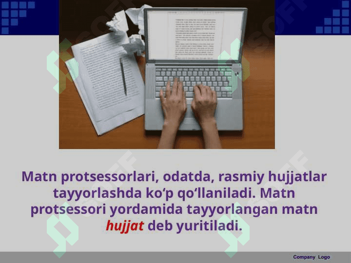 MS word matn protsessori interfeysi 3