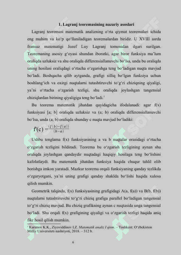 Lagranj teoremasi tadbiqlari 6
