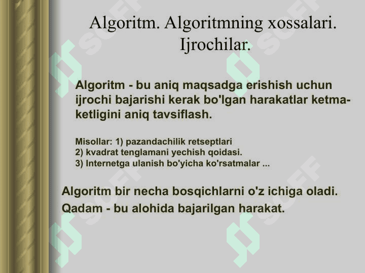 Algoritmlar va ularning tahlili 2