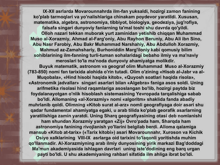 SHARQ QO‘LYOZMALARINING SIVILIZATSIYA TARIXIDAGI O‘RN 4