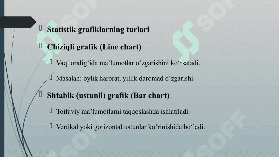 STATISTIK GRAFIKLARNING TURLARI VA ASOSIY ELEMENTLARI 3