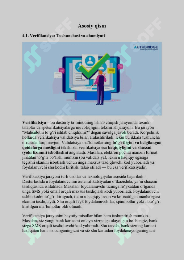 Verifikatsiya, validatsiya va tizim testlari 4
