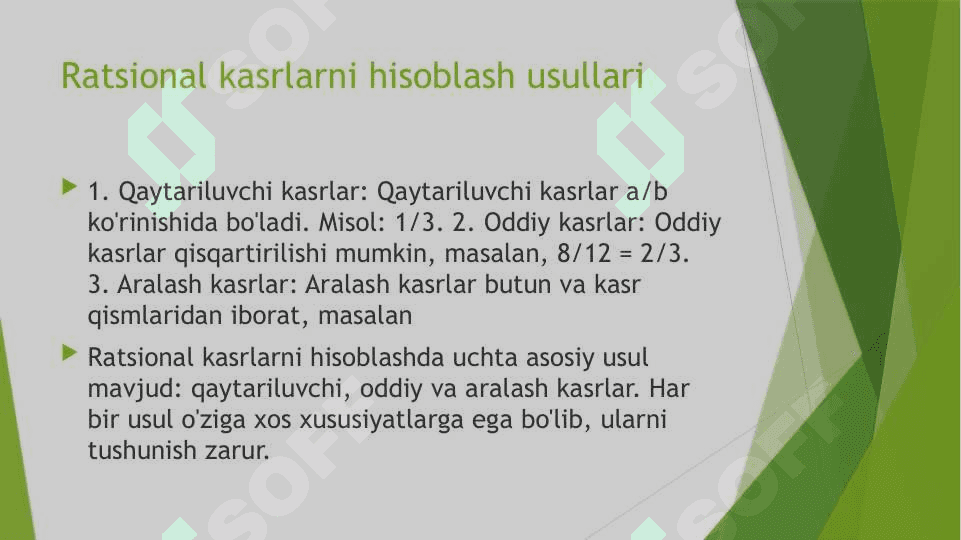 RATSIONAL KASRLAR PPX 4