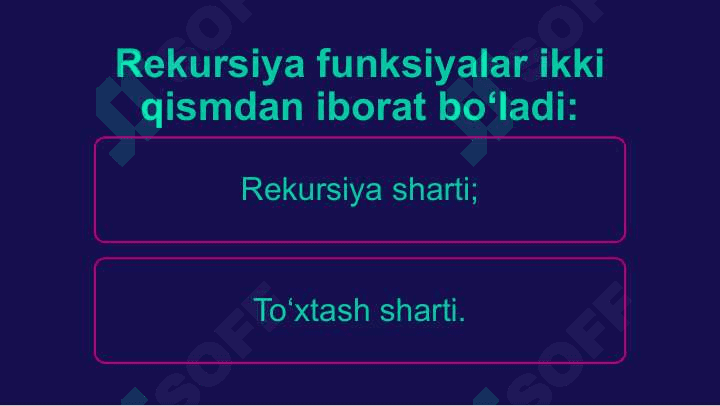 Rekursiv funksiyalar 3