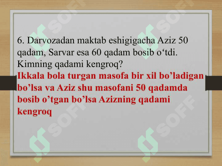 Sonli va harfiy ifodalar 6