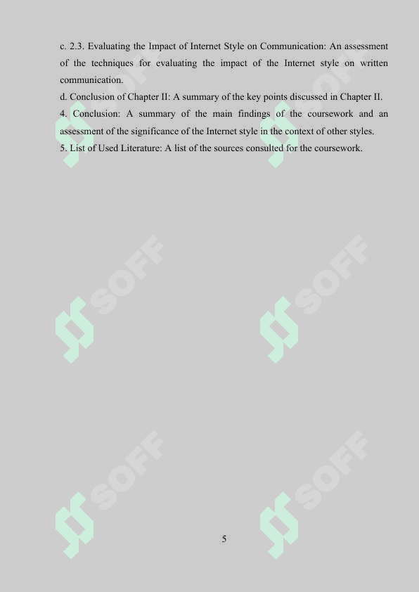 THE INTERNET STYLE AND ITS DIFFERENCES FROM OTHER STYLES: A COMPARATIVE ANALYSIS 5